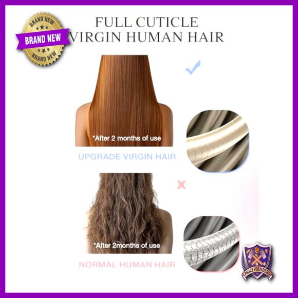 Virgin Human Hair Tape-In Extensions, 18 Inch, 50g, Invisible Edge main image 4